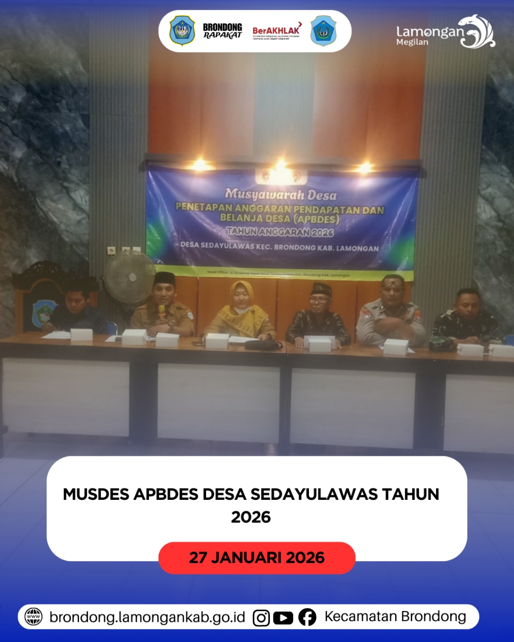 Foto: MUSDES APBDES DESA SEDAYULAWAS, PERKUAT PERENCANAAN PEMBANGUNAN DESA PARTISIPATIF