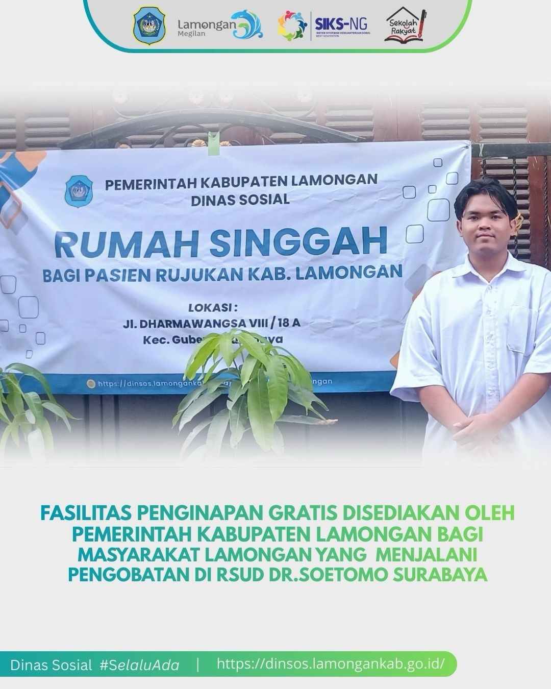 Foto: RUMAH SINGGAH GRATIS!!! UNTUK PASIEN RUJUKAN KABUPATEN LAMONGAN