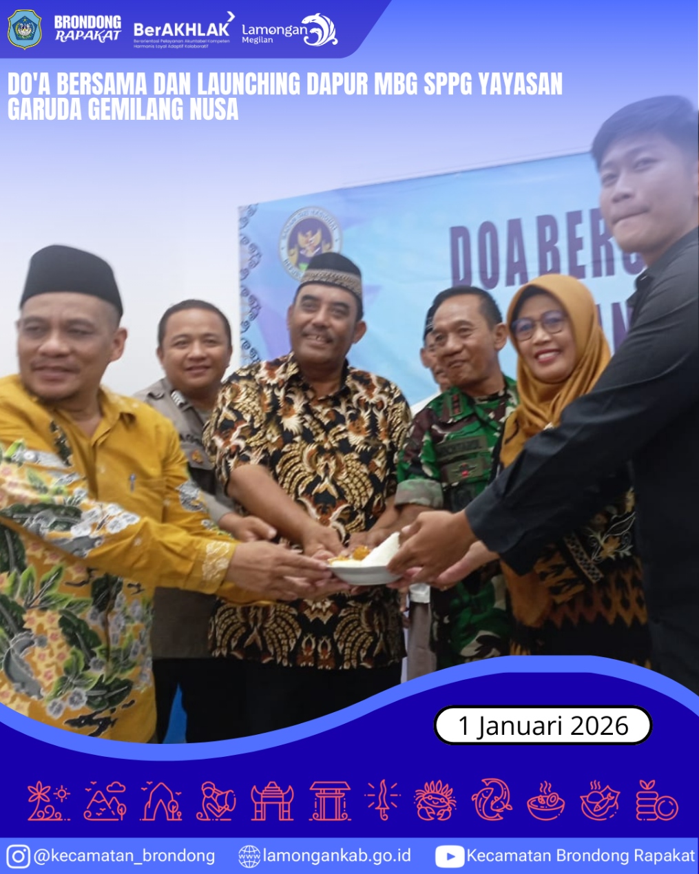 Foto: DO'A BERSAMA DAN LAUNCHING DAPUR MBG SPPG YAYASAN GEMILANG NUSA RESMI DIGELAR DI BRENGKOK