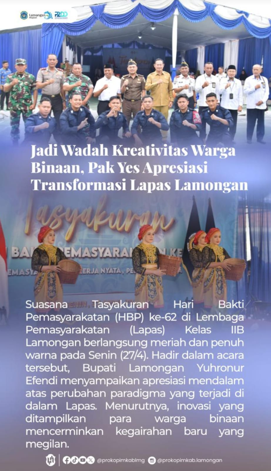 Foto: APRESEASI HARI BAKTI PEMASYARAKATAN KE-62