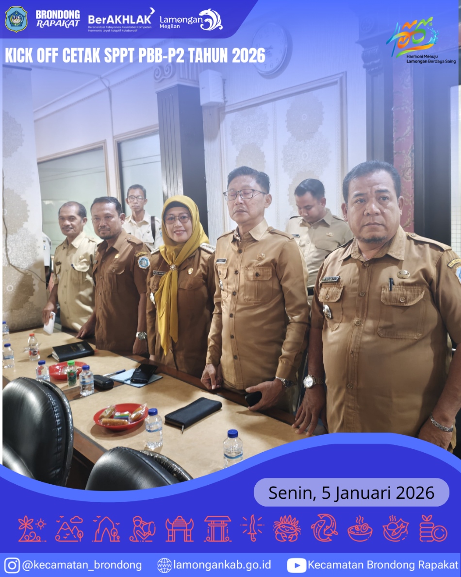 Foto: KICK OFF CETAK SPPT PBB-P2 TAHUN 2026 PERKUAT OPTIMALISASI PENDAPATAN DAERAH