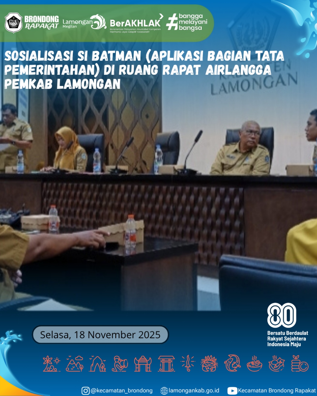 Foto: SOSIALISASI SI BATMAN DI RUANG RAPAT AIRLANGGA PEMKAB LAMONGAN