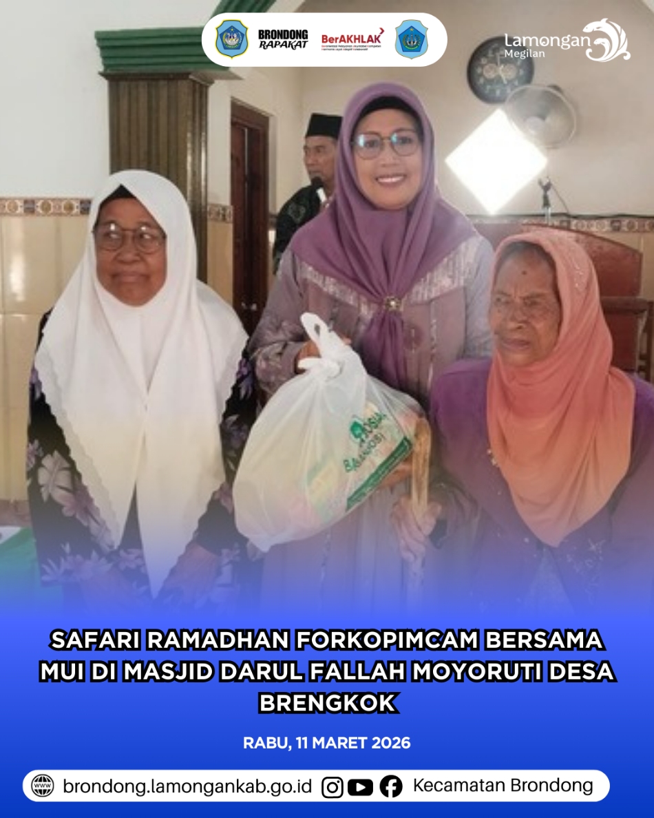 Foto: SAFARI RAMADHAN FORKOPIMCAM BRONDONG BERSAMA MUI PERKUAT SILATURAHMI DI MASJID DARUL FALAH MOYORUTI