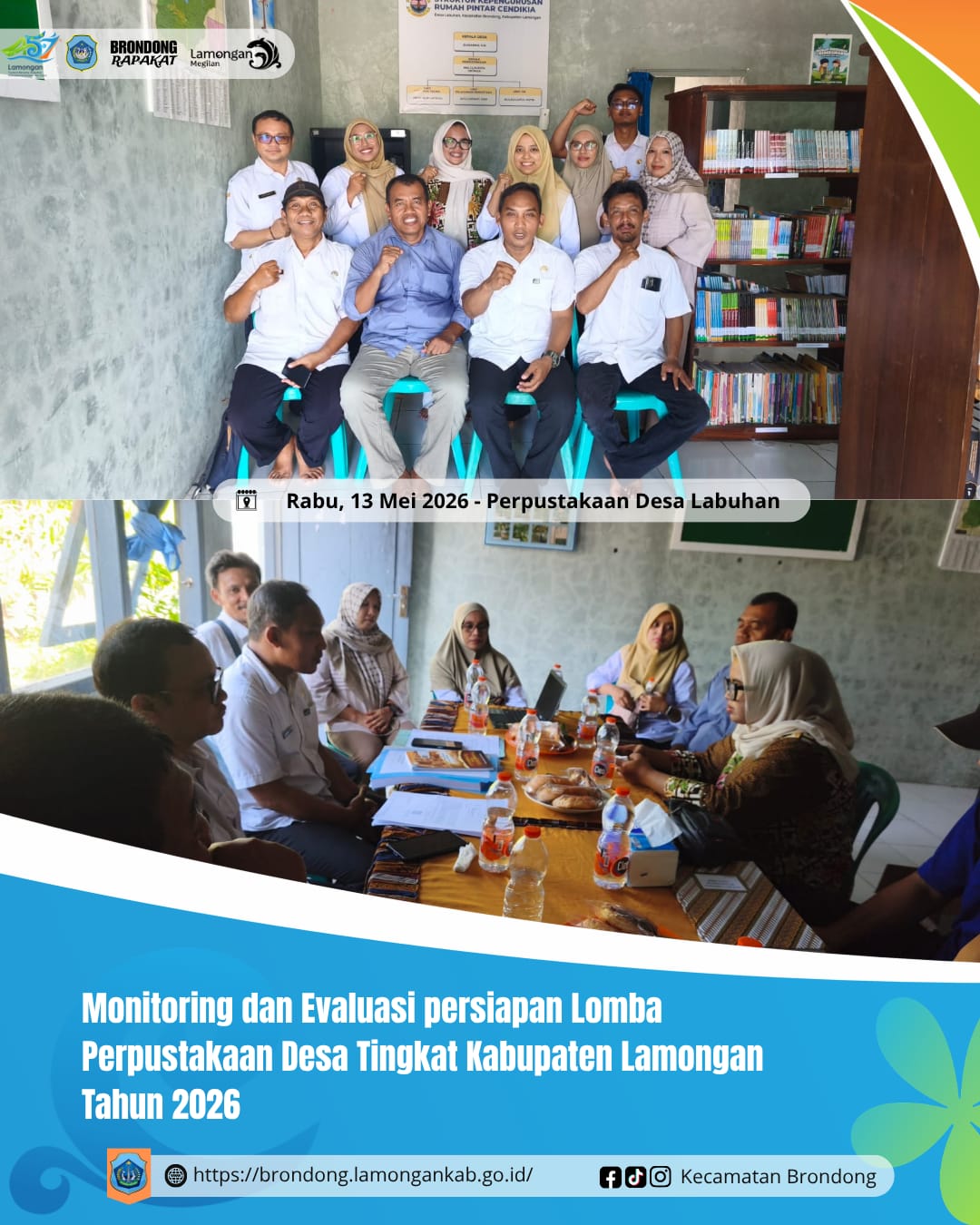 Foto: MONITORING DAN EVALUASI PERSIAPAN LOMBA PERPUSTAKAAN DESA DI RUMAH PINTAR CENDEKIA DESA LABUHAN
