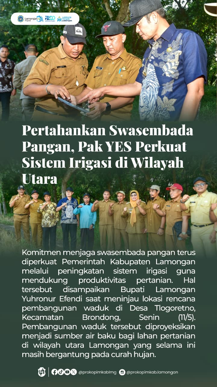 Foto: PAK YES MENINJAU LOKASI RENCANA PEMBANGUNAN...DI DESA TLOGORETNO