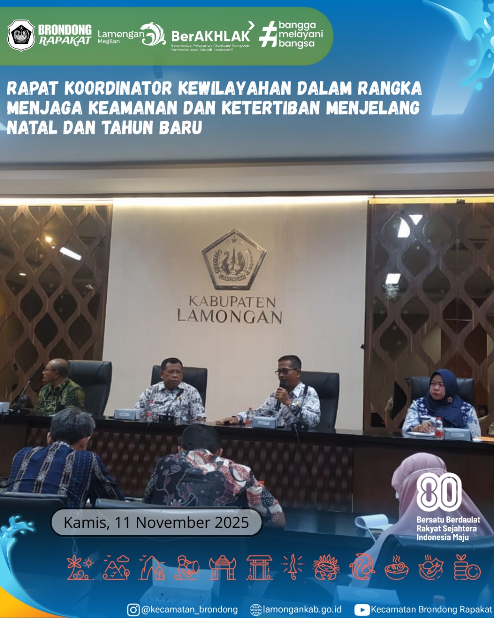 Foto: RAPAT KOORDINASI KESIAPAN NATAL DAN TAHUN BARU DI LAMONGAN