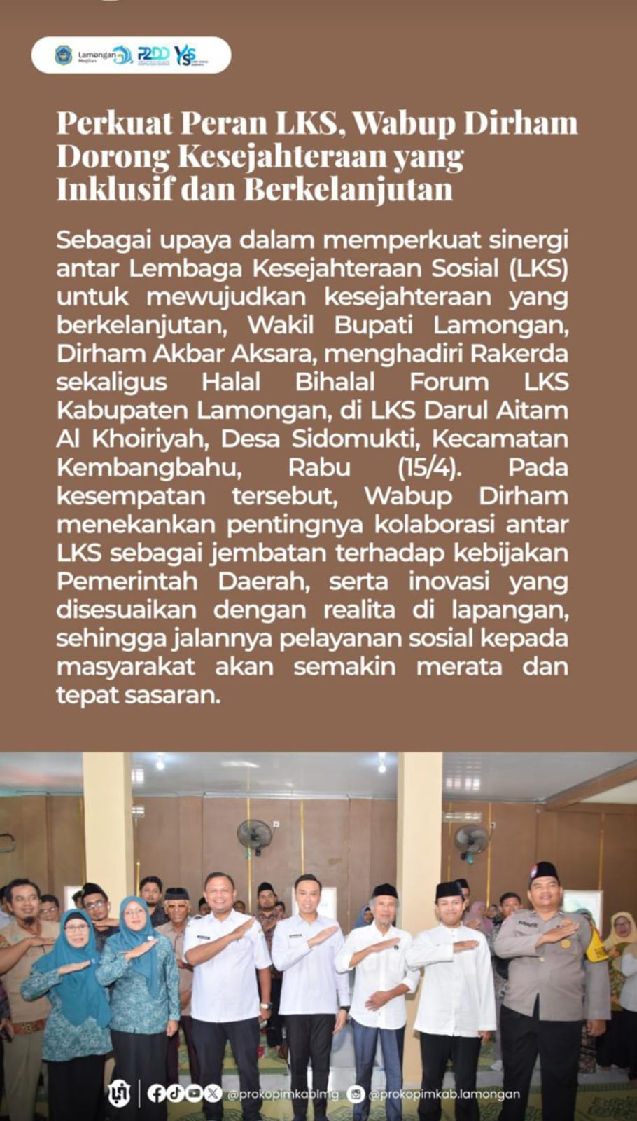 Foto: HALAL BIHALAL FORUM LKS KABUPATEN LAMONGAN