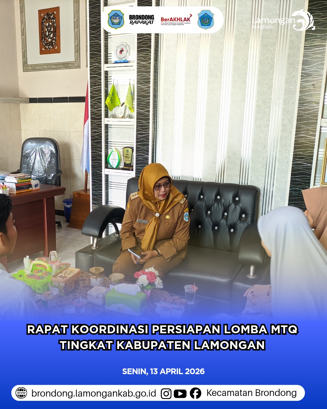 Foto: KOORDINASI TEKNIS PERSIAPAN KAFILAH KECAMATAN BRONDONG MENUJU MTQ XXVIII TINGKAT KABUPATEN LAMONGAN TAHUN 2026