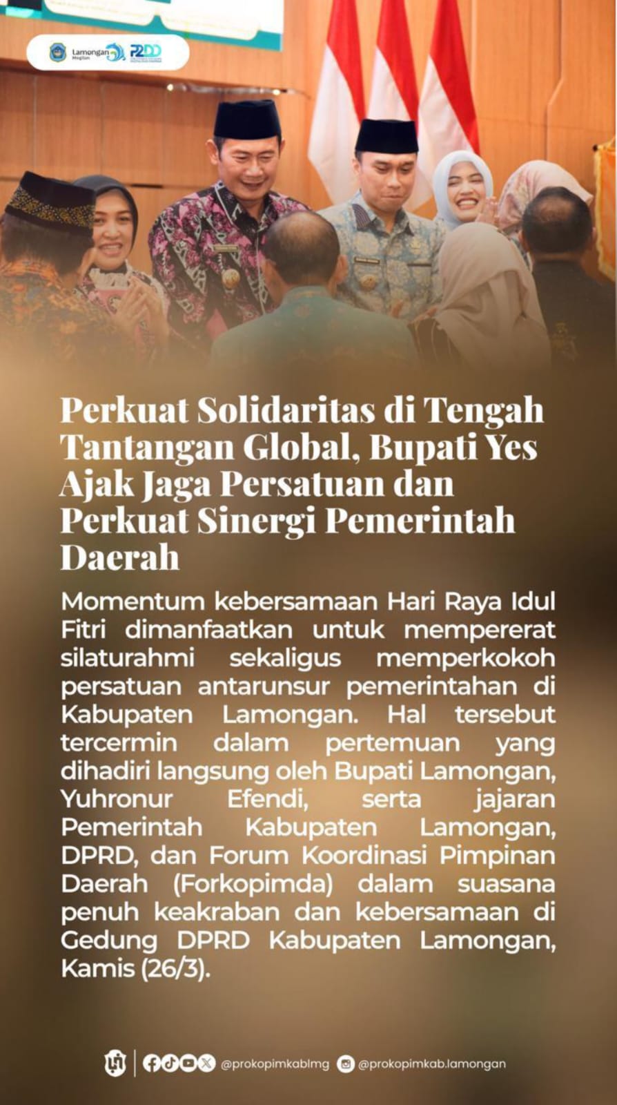 Foto: SOLIDARITAS DI TENGAH TANTANGAN GLOBAL