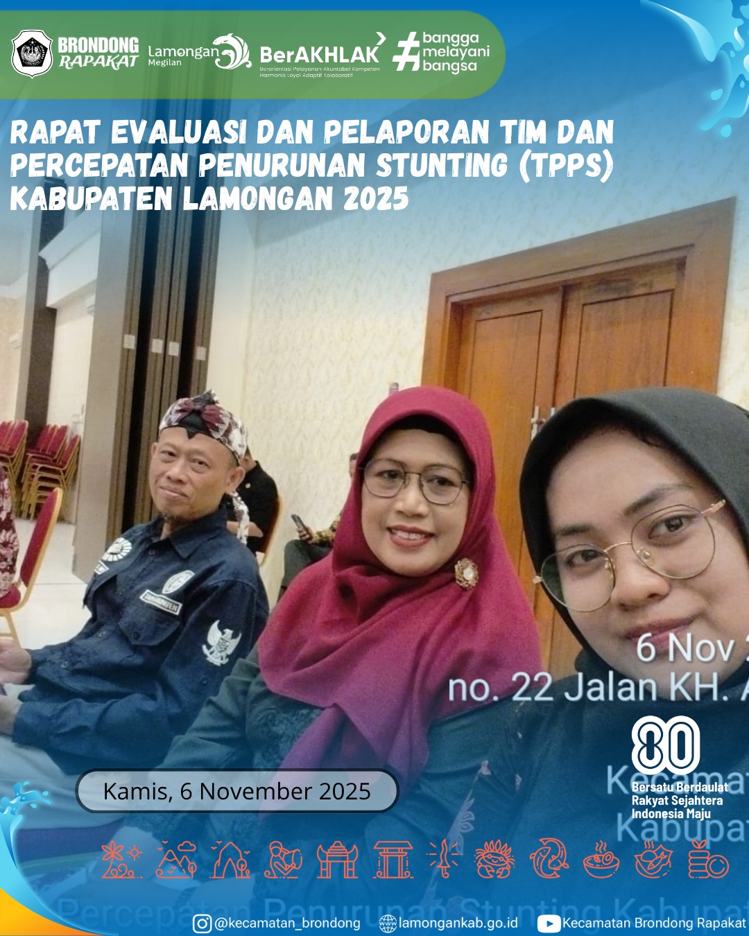 Foto: RAPAT EVALUASI DAN PELAPORAN TIM PERCEPATAN PENURUNAN STUNTING (TPPS) KABUPATEN LAMONGAN 2025