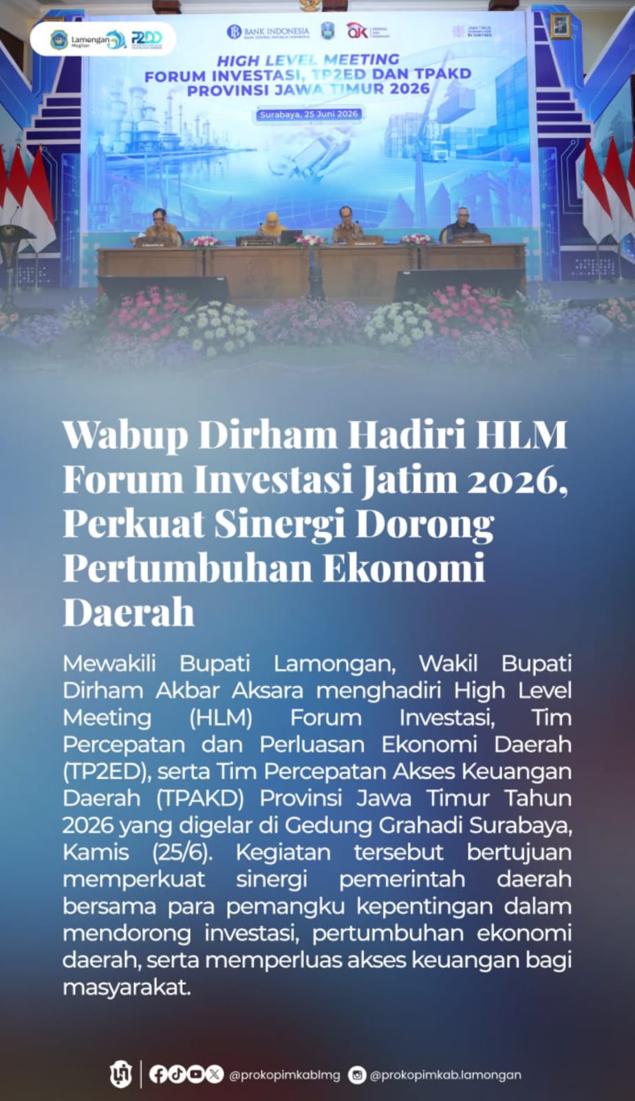 Foto: HLM FORUM INVESTASI JATIM 2026