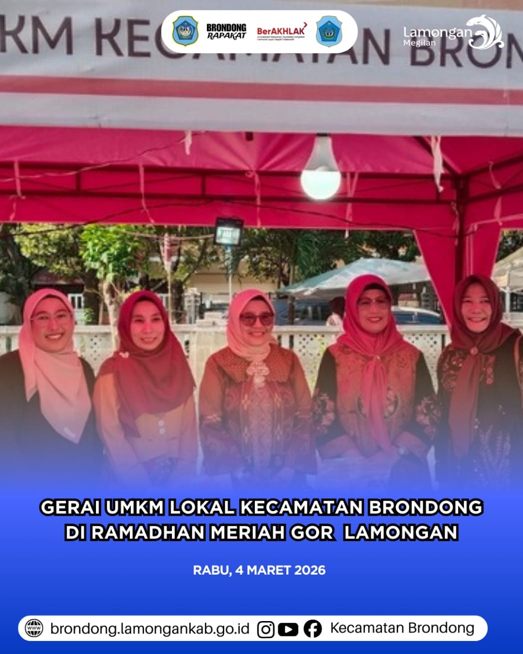 Foto: GERAI KECAMATAN BRONDONG MERIAHKAN RAMADHAN MERIAH DENGAN TAKJIL KHAS UMKM LOKAL