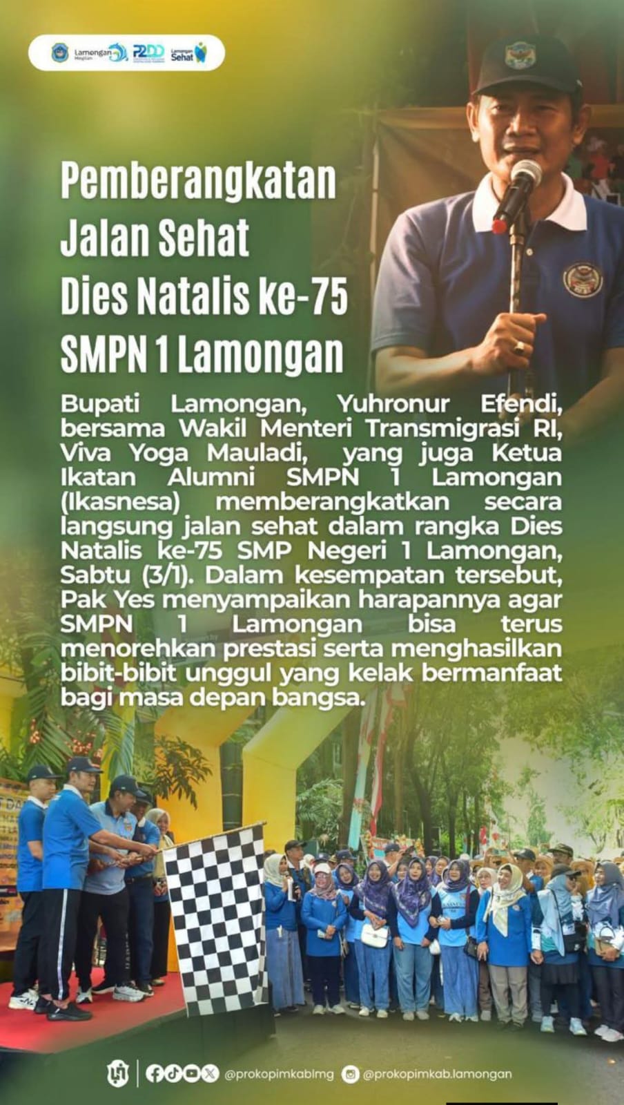 Foto: PEMBERANGKATAN DIES NATALIS KE 75