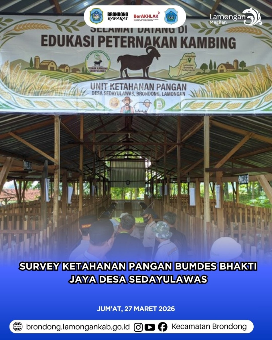 Foto: MONITORING DAN EDUKASI PROGRAM KETAHANAN PANGAN: SURVEI PENGEMBANGAN PETERNAKAN KAMBING DI DESA SEDAYULAWAS