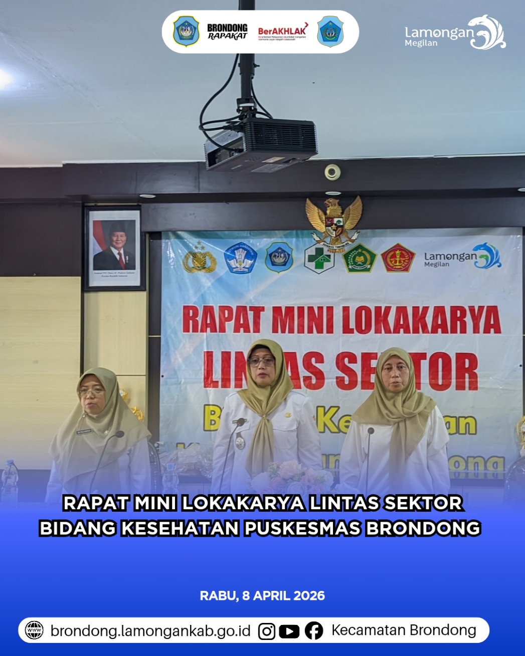 Foto: RAPAT KOORDINASI LINTAS SEKTOR BIDANG KESEHATAN TERKAIT PENINGKATAN CAPAIAN IMUNISASI DI KECAMATAN BRONDONG KABUPATEN LAMONGAN
