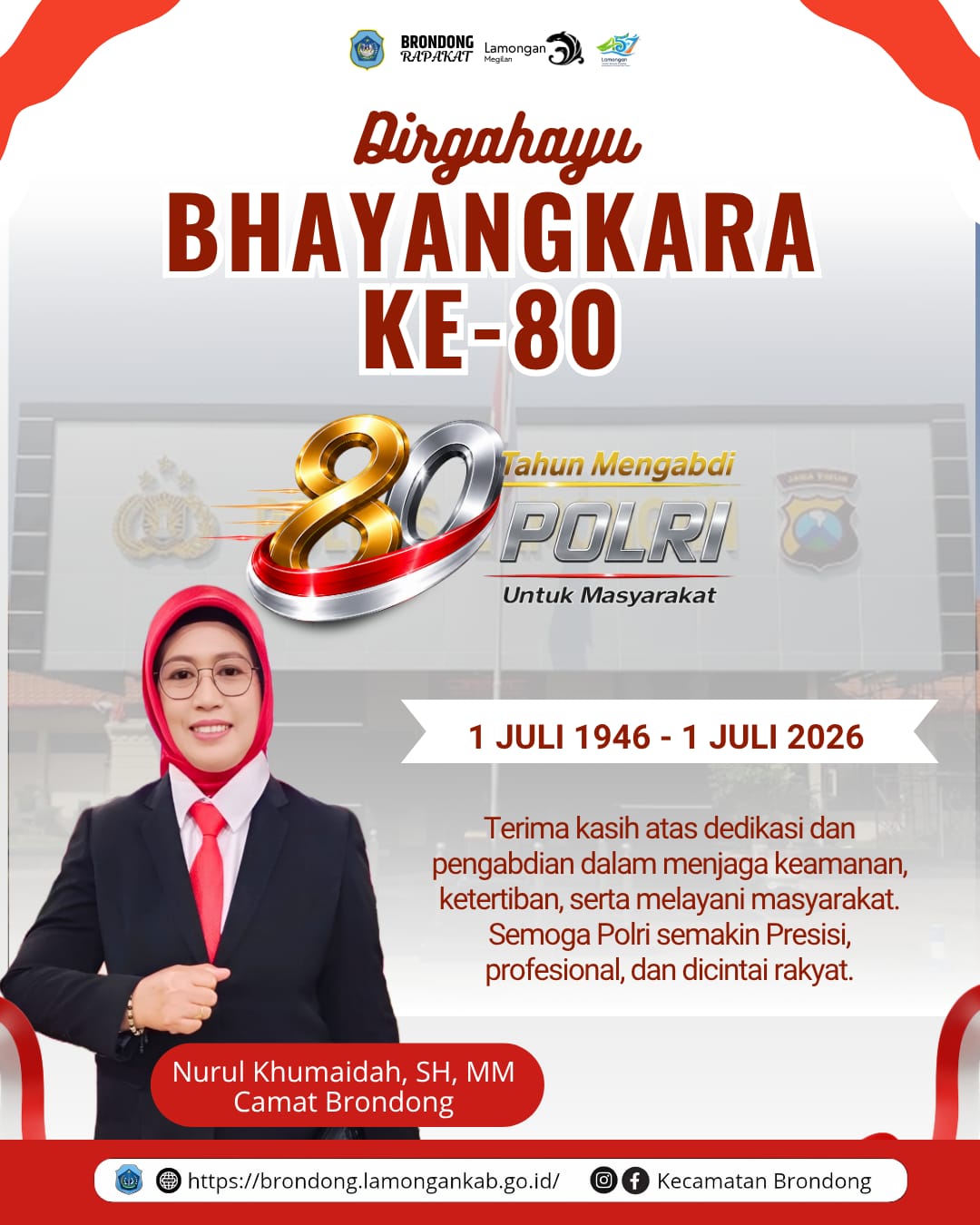 Foto: DIRGAHAYU BHAYANGKARA KE-80