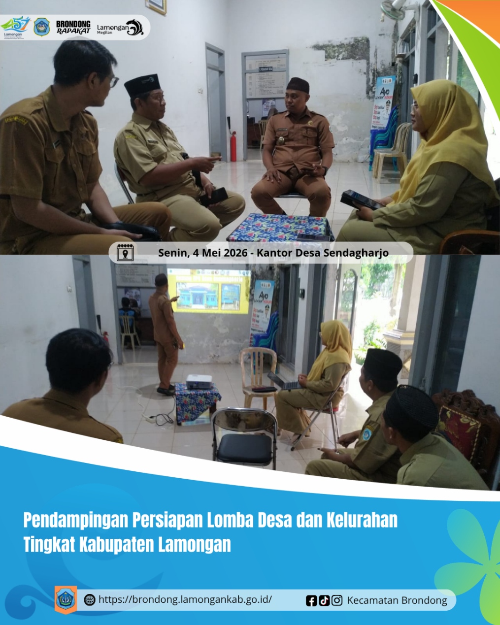 Foto: PENDAMPINGAN PERSIAPAN LOMBA DESA DAN KELURAHAN TINGKAT KABUPATEN LAMONGAN DI DESA SENDANGHARJO