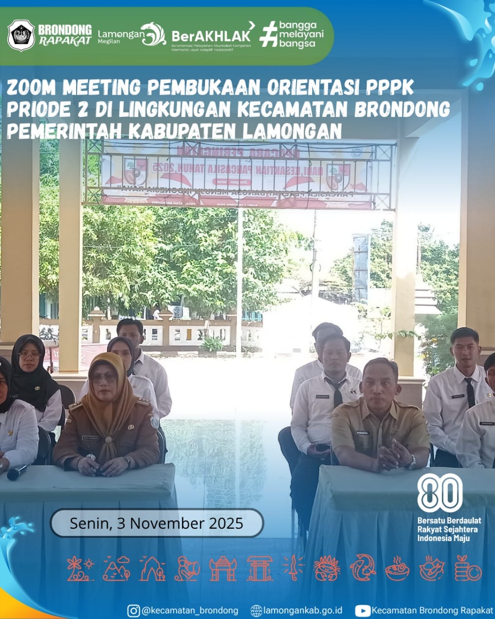 Foto: ZOOM MEETING PEMBUKAAN ORIENTASI PPPK PERIODE 2 KECAMATAN BRONDONG