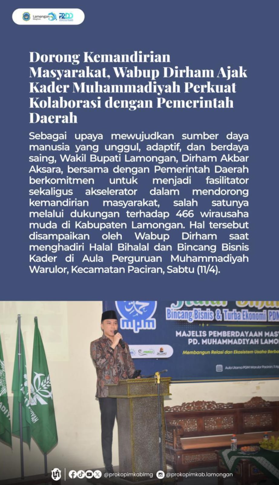 Foto: WABUB AJAK KADER MUHAMMADIYAH PERKUAT KOLABORASI DENGAN PEMERINTAH DAERAH