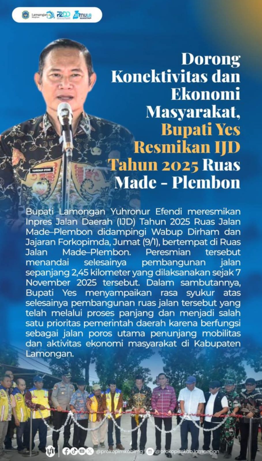 Foto: PERESMIAN IJD, MADE - PLEMBON