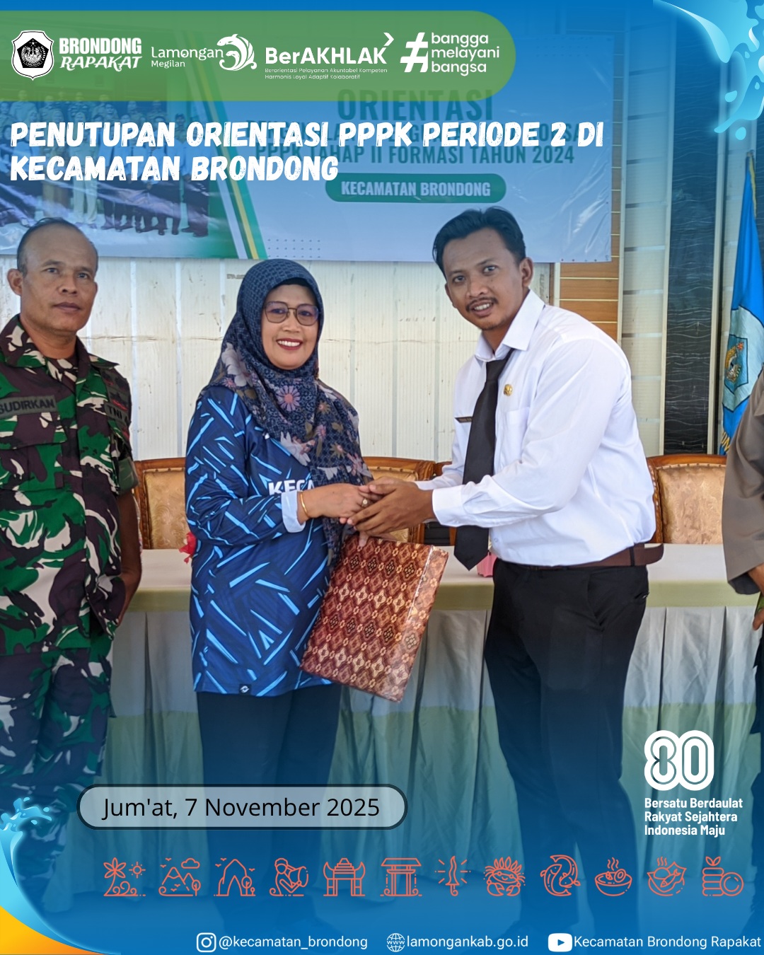 Foto: PENUTUPAN PESERTA ORIENTASI PPPK PERIODE 2 DI KECAMATAN BRONDONG