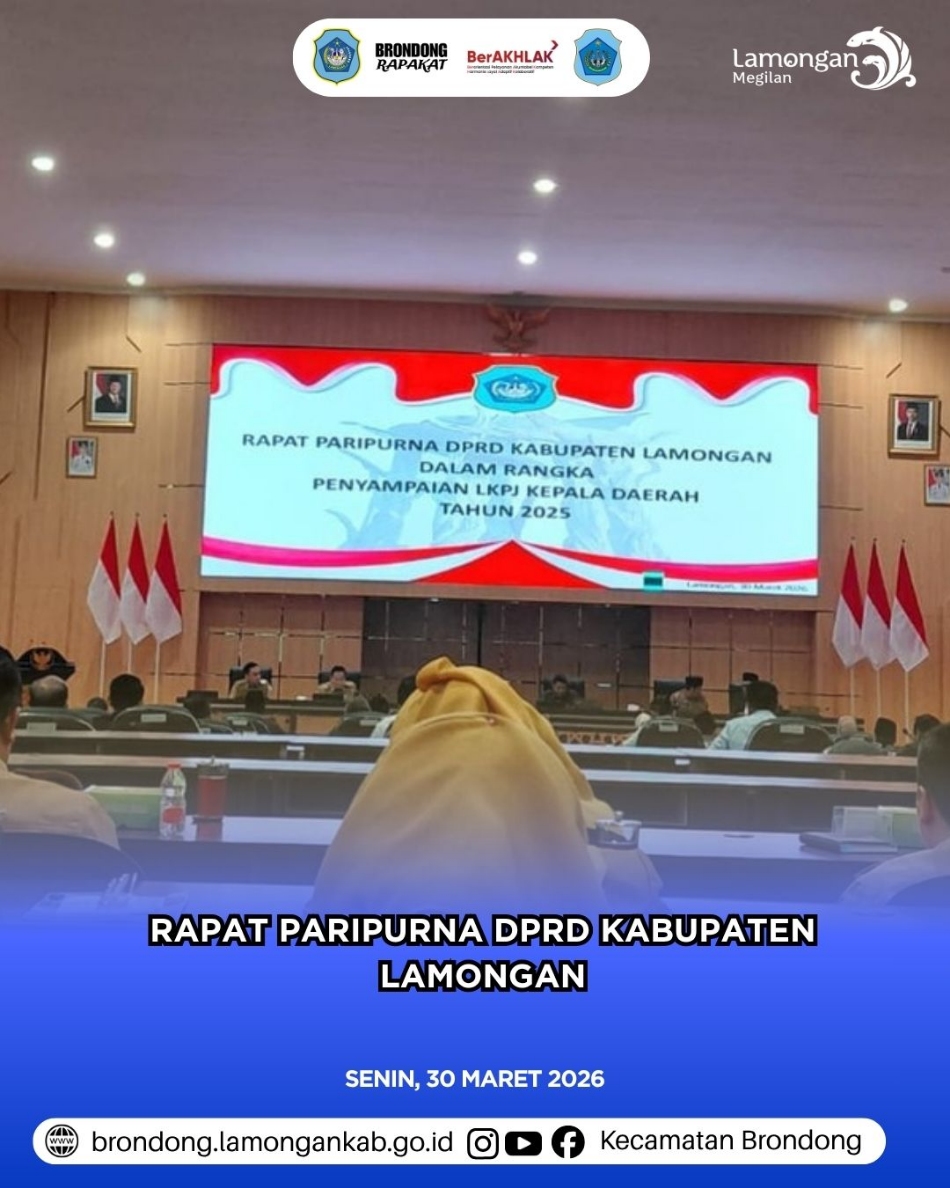 Foto: TRANSPARANSI DAN AKUNTABILITAS PEMBANGUNAN: PENYAMPAIAN LKPJ BUPATI LAMONGAN TAHUN ANGGARAN 2025
