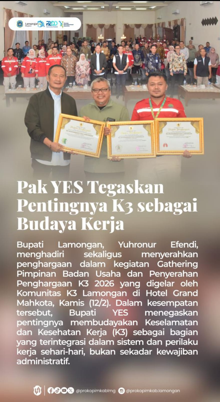 Foto: PENTINGNYA K3 SEBAGAI BUDAYA KERJA