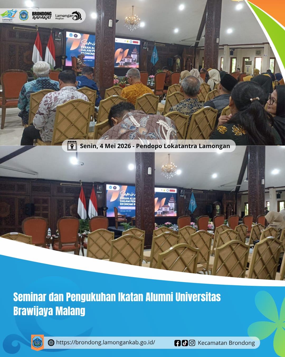 Foto: SEMINAR DAN PENGUKUHAN IKATAN ALUMNI UNIVERSITAS BRAWIJAYA KABUPATEN LAMONGAN