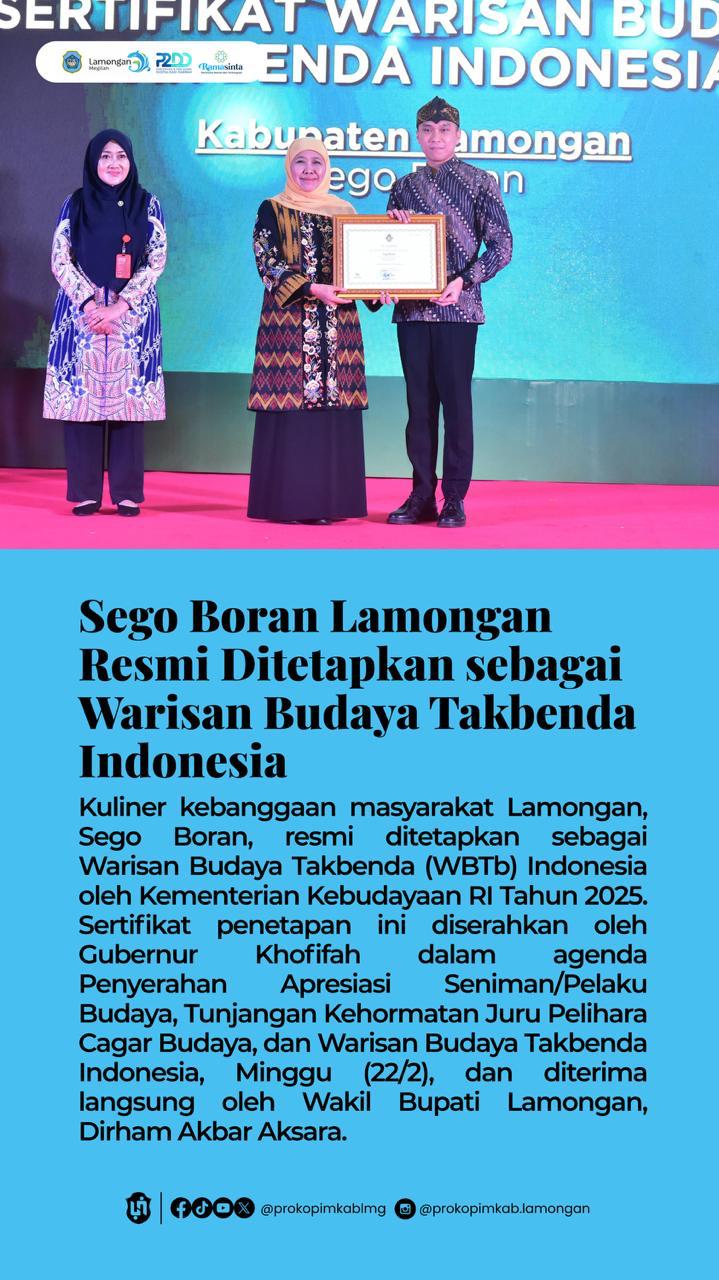 Foto: SEGO BORAN SEBAGAI WARISAN BUDAYA