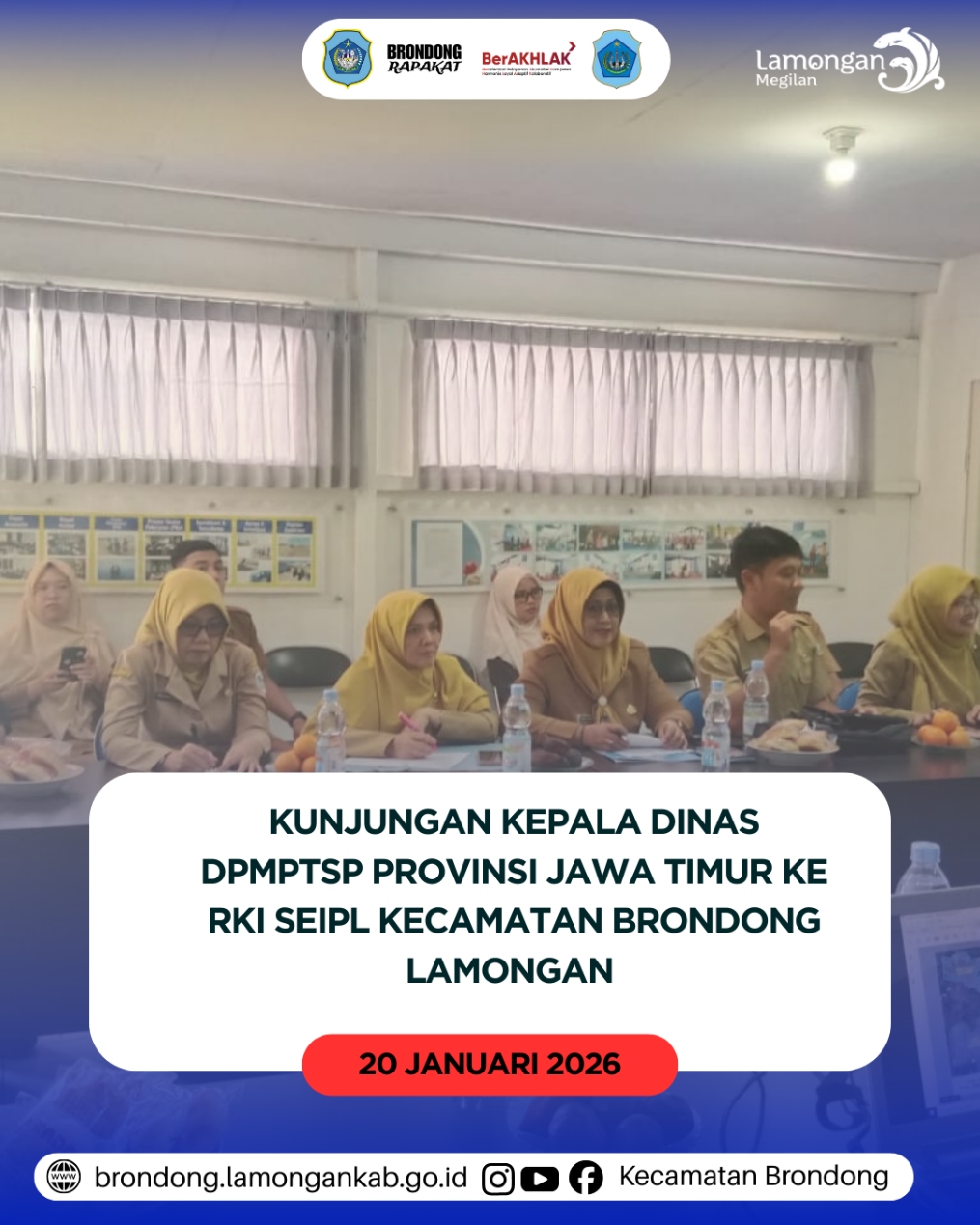 Foto: KUNJUNGAN KEPALA DINAS DPMPTSP PROVINSI JAWA TIMUR KE RKI SEIPL LAMONGAN