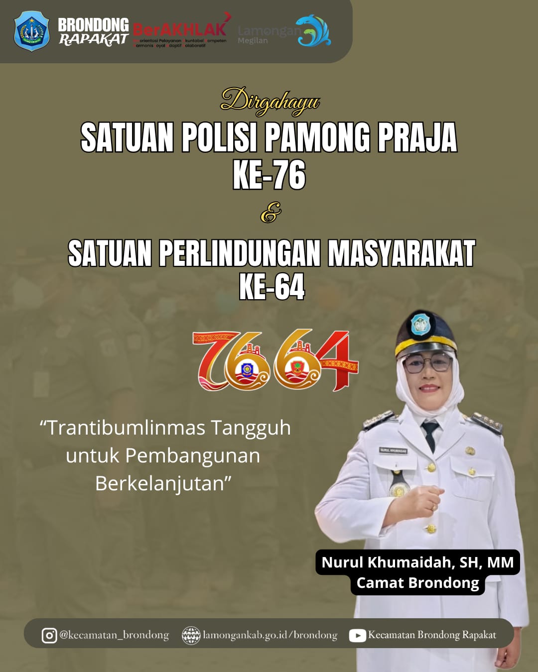 Foto: DIRGAHAYU SATUAN PAMONG PRAJA DAN SATUAN PERLINDUNGAN MASYARAKAT