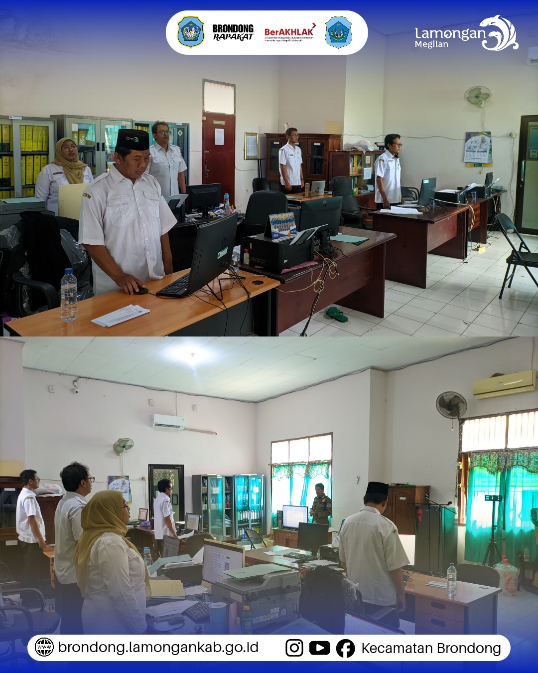 Foto: OPD KECAMATAN BRONDONG WAJIBKAN PEMUTARAN LAGU INDONESIA RAYA SETIAP HARI RABU