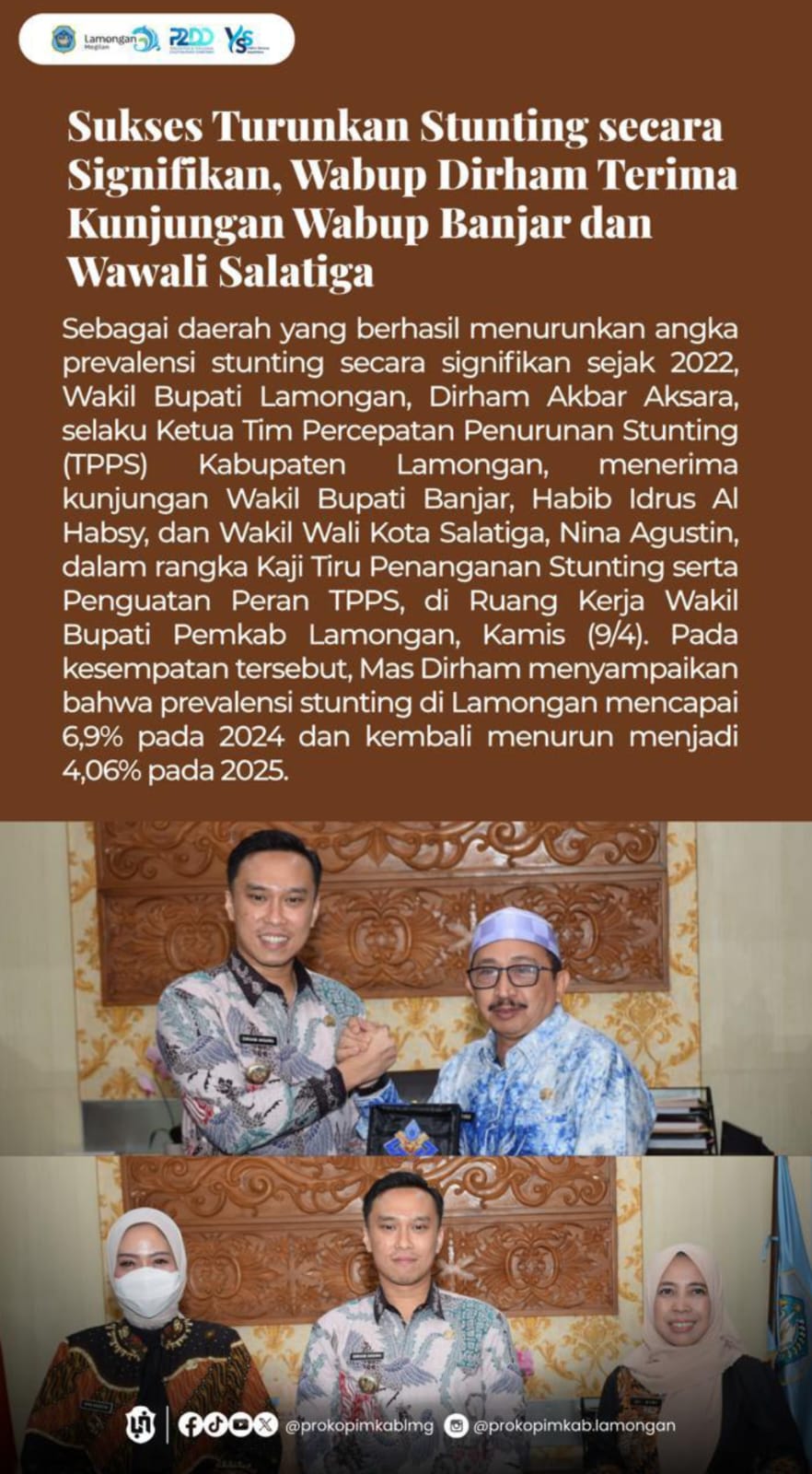 Foto: WABUB DIRHAM TERIMA KUNJUNGAN DARI WABUB BANJAR DAN WAWALI SALATIGA