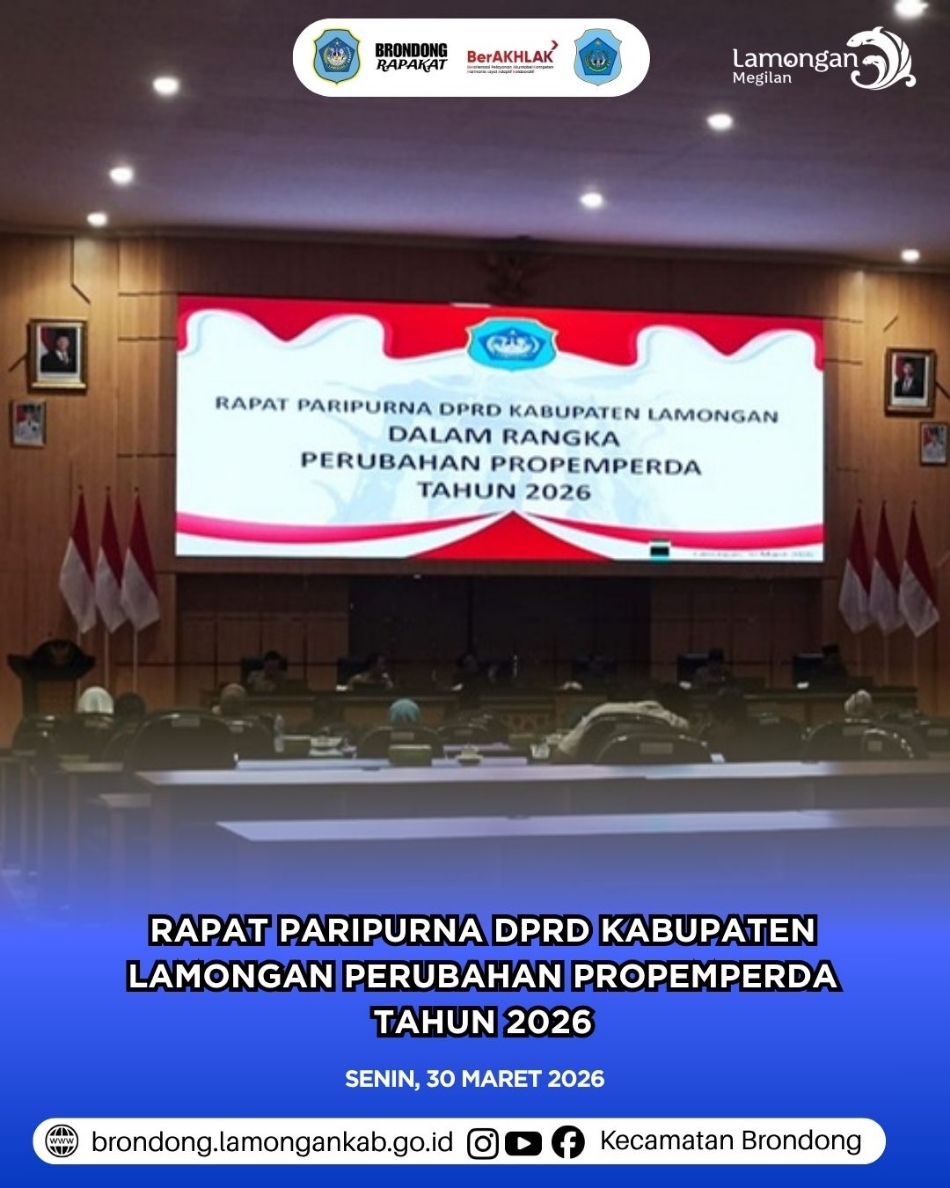 Foto: SINERGI REGULASI DAERAH: RAPAT PARIPURNA PERUBAHAN PROGRAM PEMBENTUKAN PERATURAN DAERAH (PROPEMPERDA) TAHUN 2026