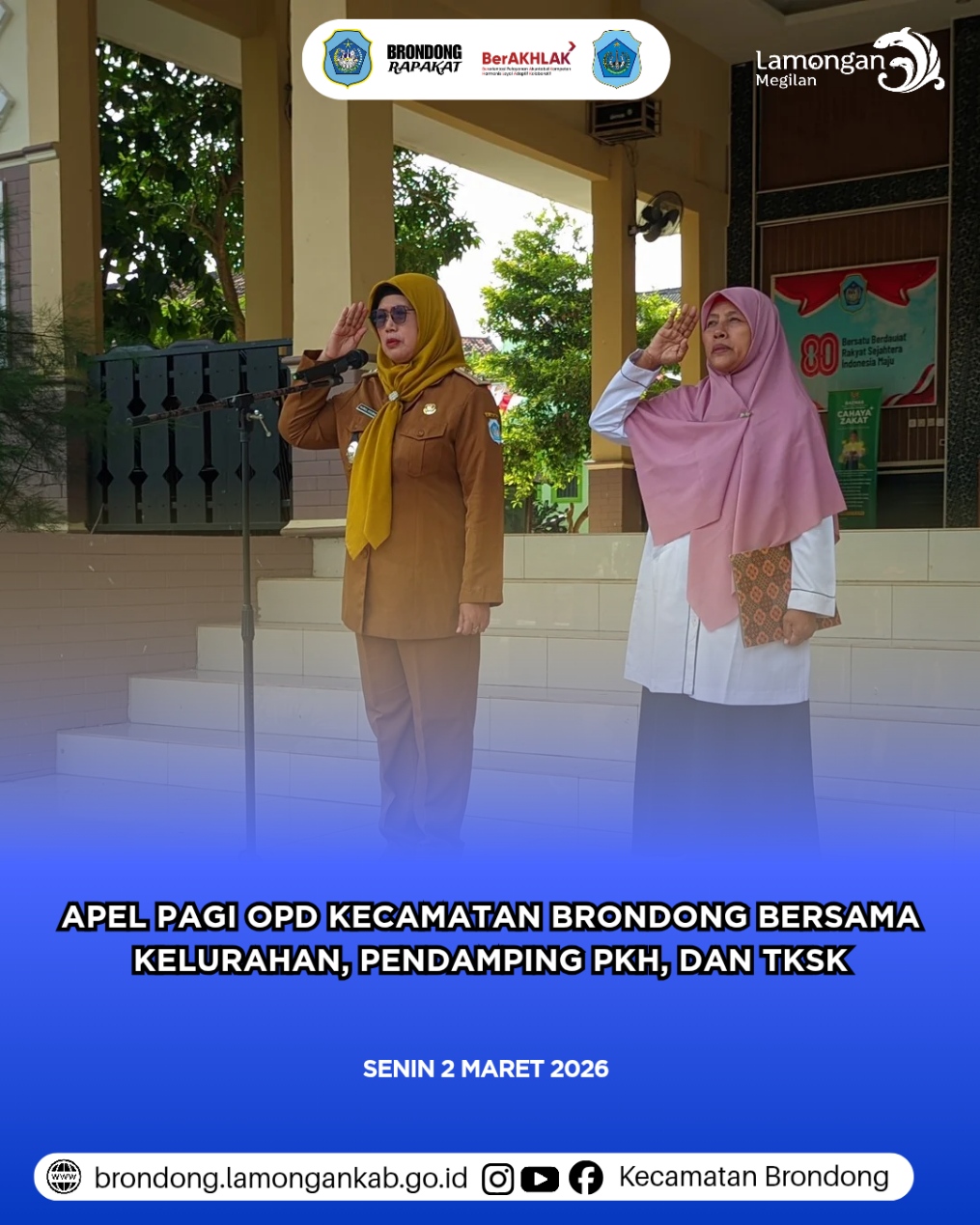 Foto: APEL PAGI OPD KECAMATAN BRONDONG TEKANKAN DISIPLIN TUPOKSI DAN PELAYANAN PRIMA