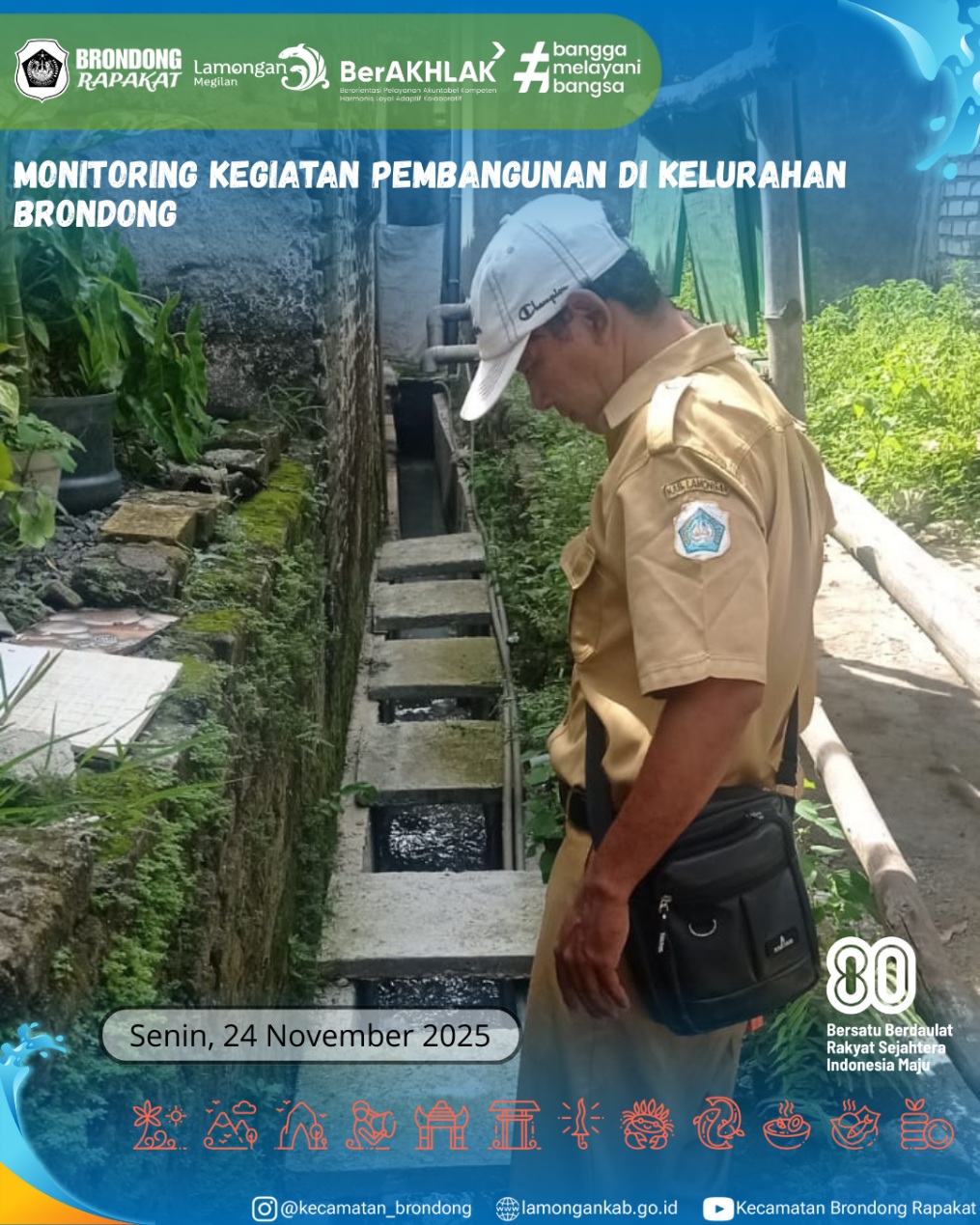 Foto: MONITORING KEGIATAN PEMBANGUNAN DI KELURAHAN BRONDONG