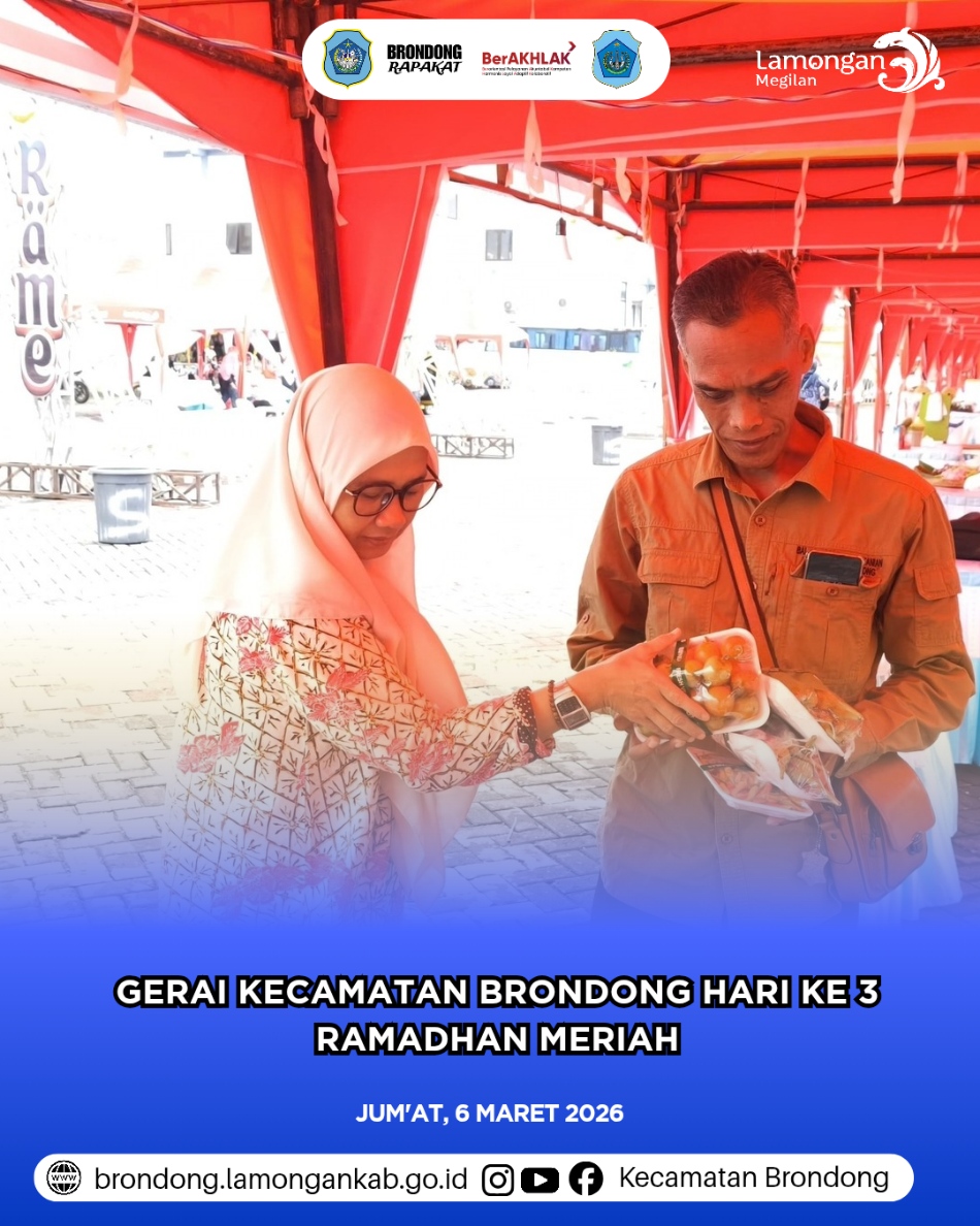 Foto: GERAI KECAMATAN BRONDONG HARI KETIGA DI RAMADHAN MERIA, HADIRKAN HASIL PERTANIAN LOKAL