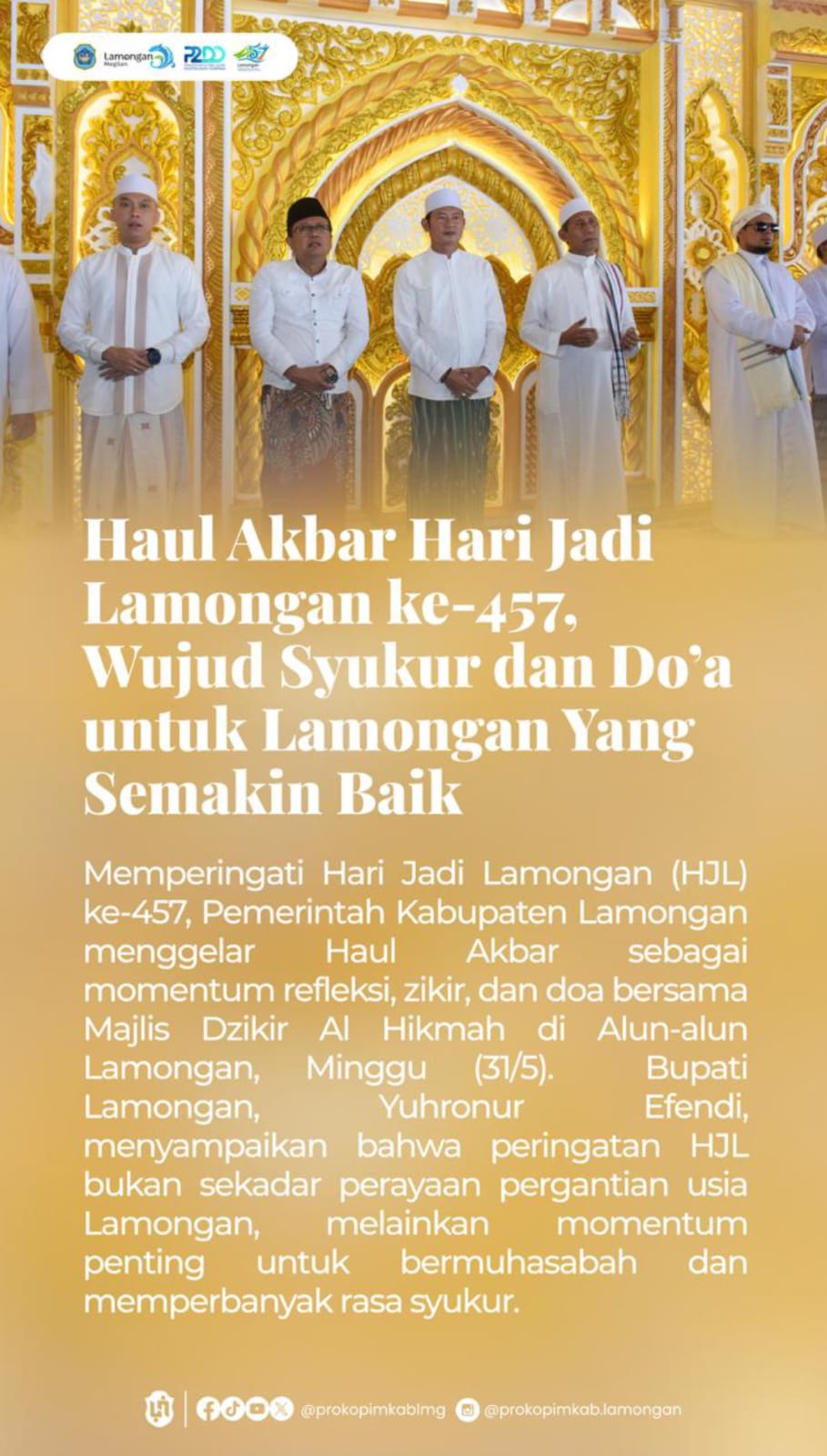 Foto: HAUL AKBAR HARI JADI LAMONGAN KE-457