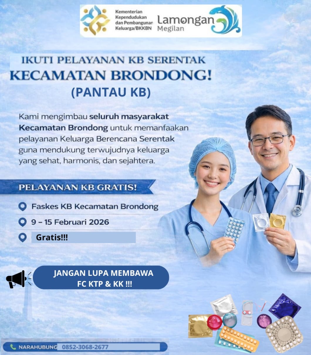 Foto: YUK IKUTI PELAYANAN KB SERENTAK KECAMATAN BRONDONG