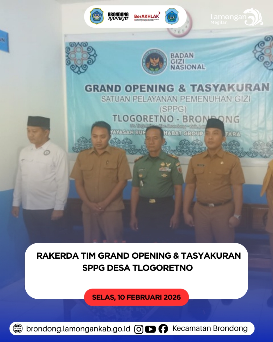 Foto: GRAND OPENING DAN TASYAKURAN SPPG DESA TLOGORETNO