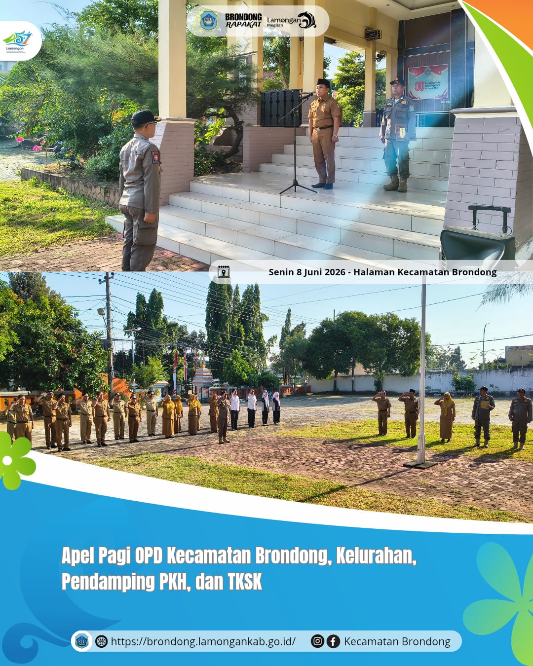 Foto: APEL PAGI OPD KECAMATAN BRONDONG TEKANKAN OPTIMALISASI KINERJA PELAYANAN KEPADA MASYARAKAT