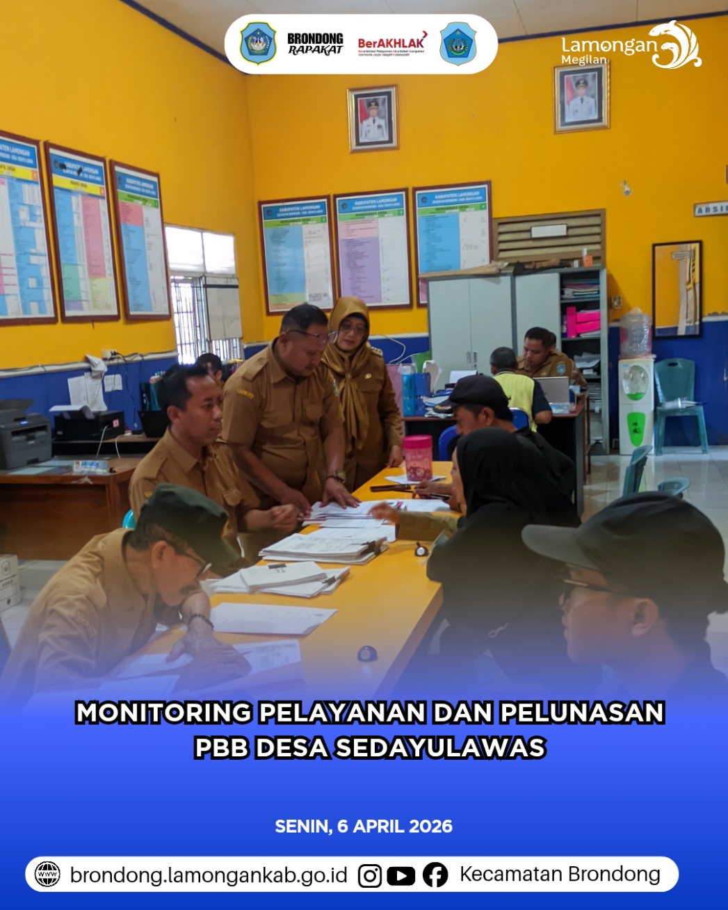 Foto: MONITORING KUALITAS PELAYANAN PUBLIK DAN EVALUASI PELUNASAN PAJAK BUMI DAN BANGUNAN DI DESA SEDAYULAWAS