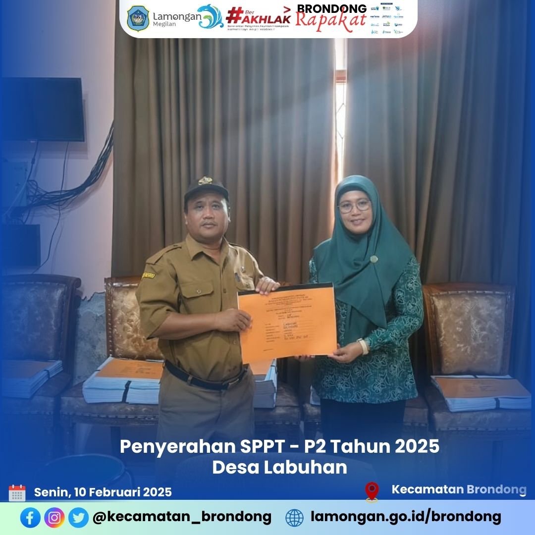 Pendistribusian SPPT PBB-P2 Tahun 2025 Desa Labuhan