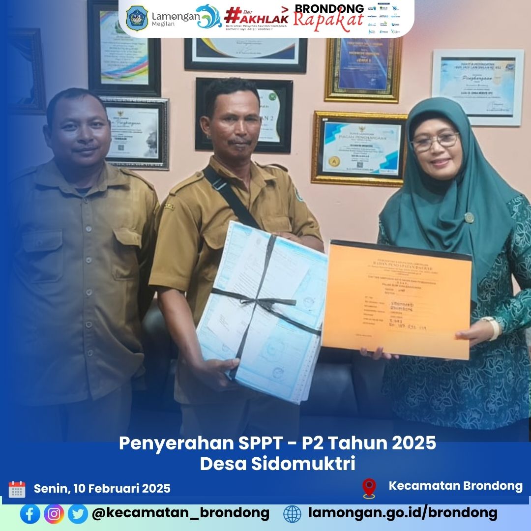 PENDISTRIBUSIAN SPPT-P2 TAHUN 2025 DESA SIDOMUKTI