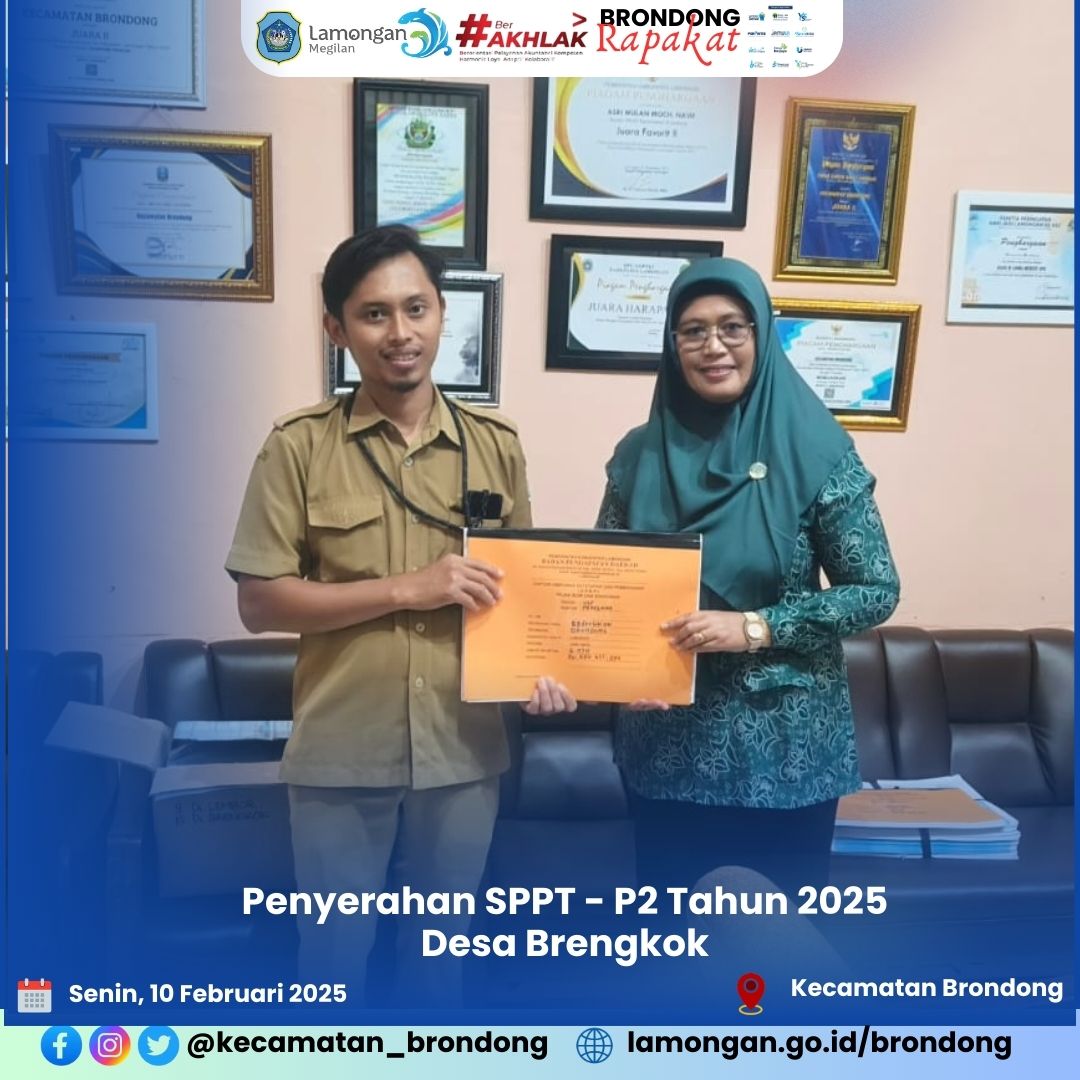 PENDISTRIBUSIAN SPPT PBB-P2 TAHUN 2025 DESA BRENGKOK