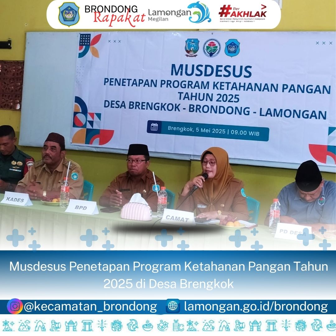 Musdesus Penetapan Program Ketahanan Pangan Tahun 2025 di Desa Brengkok