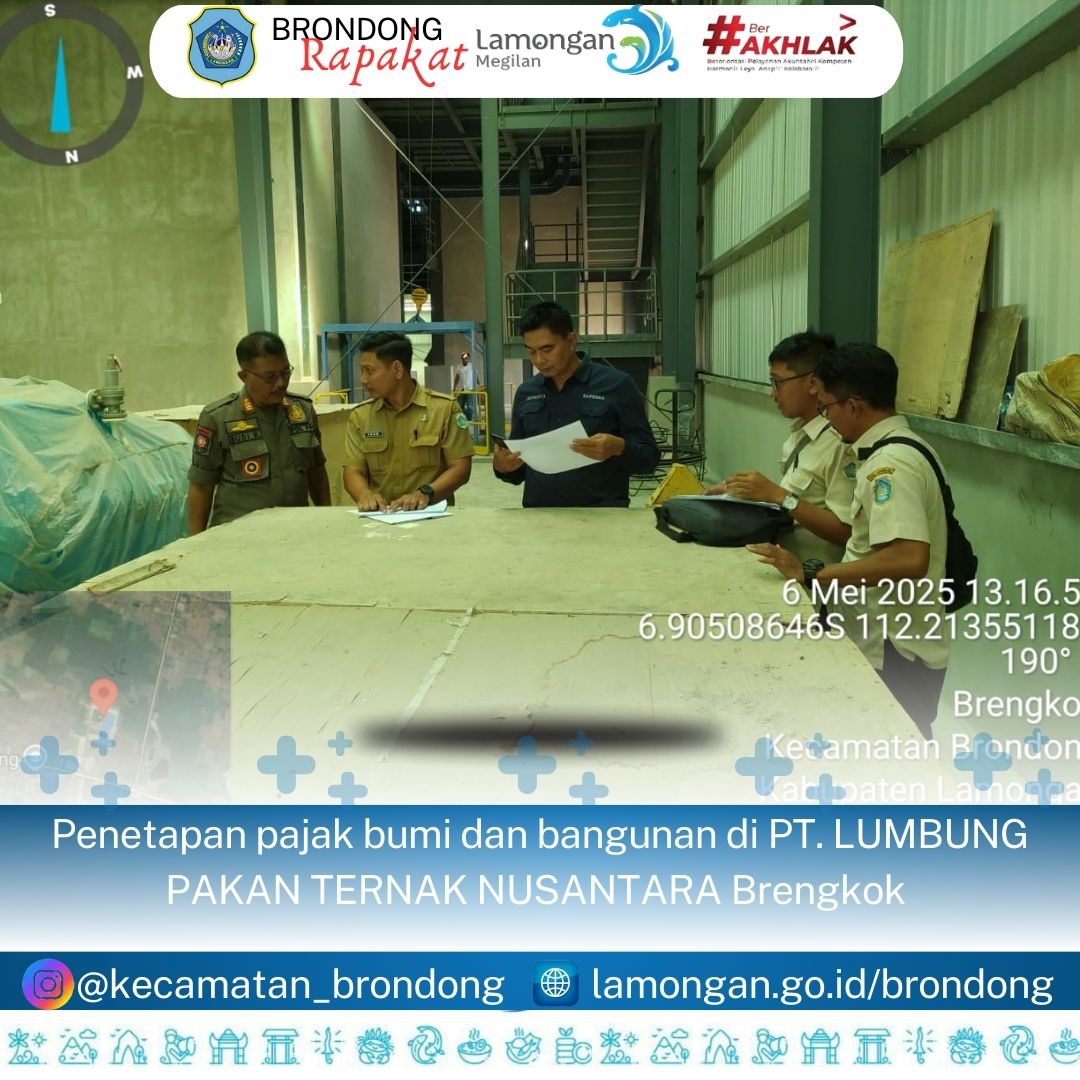 Penetapan pajak bumi dan bangunan di PT. LUMBUNG PAKAN TERNAK NUSANTARA Brengkok