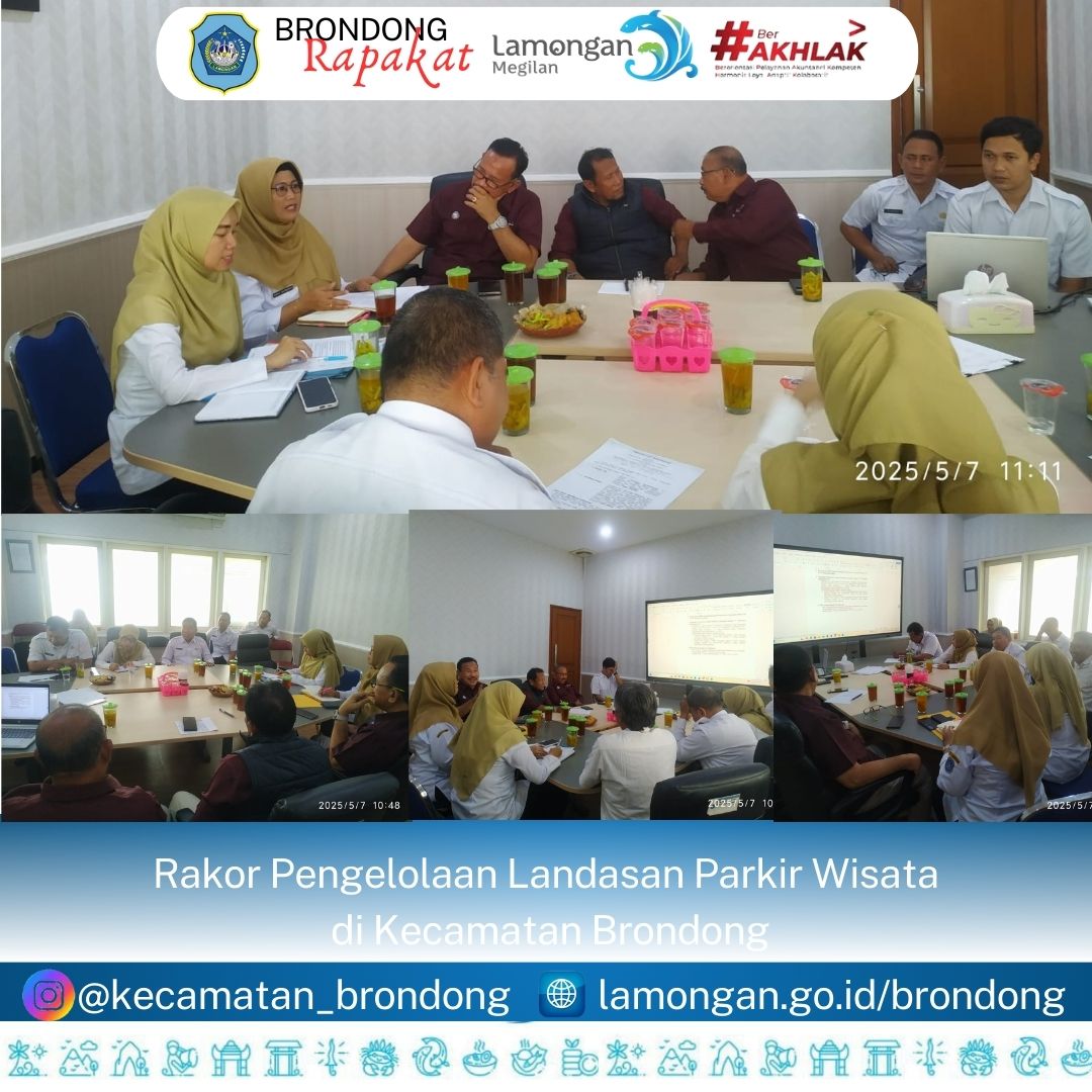 Rakor Pengelolaan Landasan Parkir Wisata di Kecamatan Brondong
