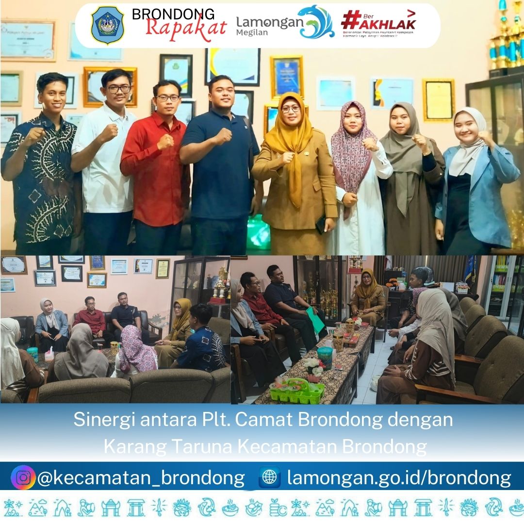 Sinergi antara Plt. Camat Brondong dengan  Karang Taruna Kecamatan Brondong