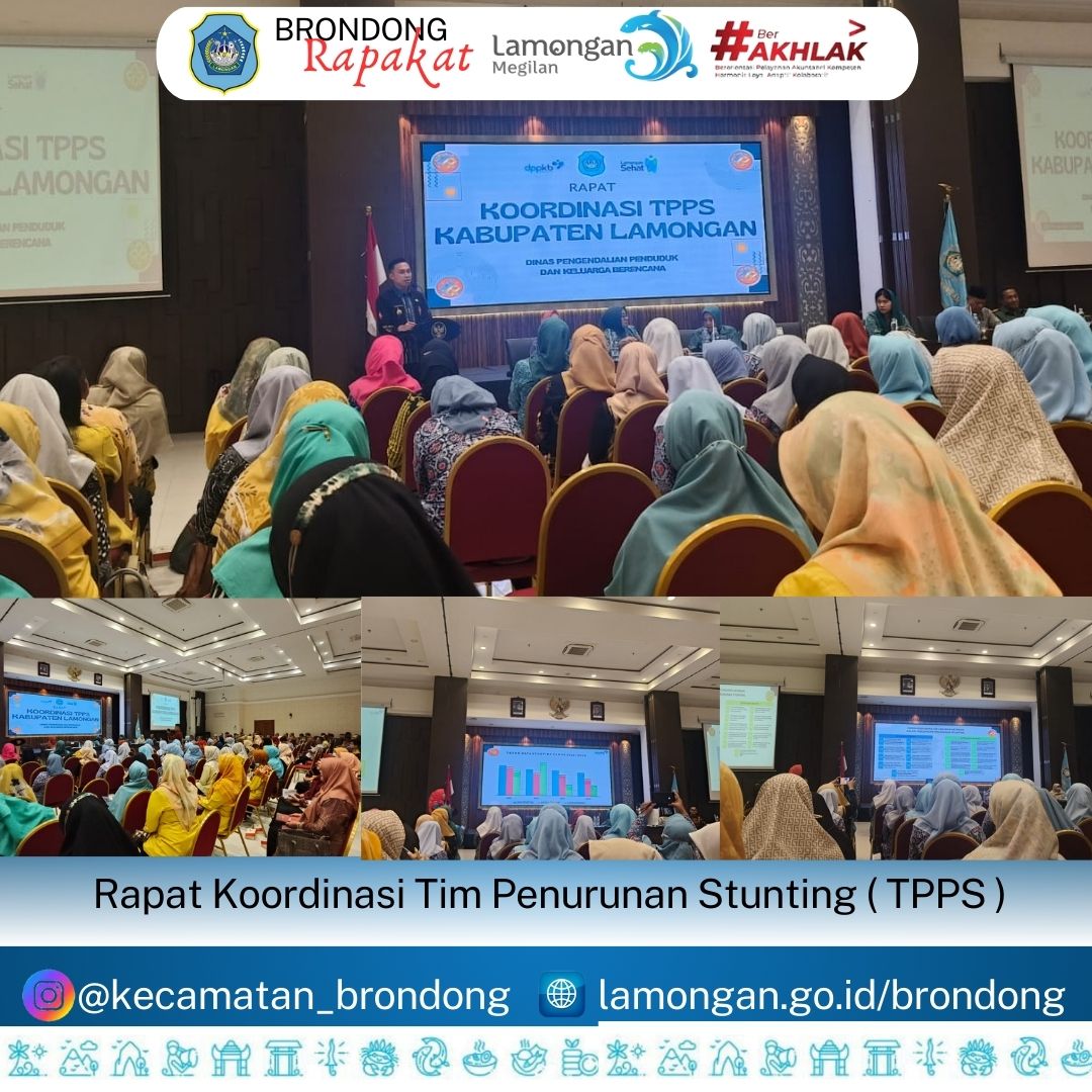Rapat Koordinasi Tim Percepatan Penurunan Stunting ( TPPS ) Kabupaten Lamongan